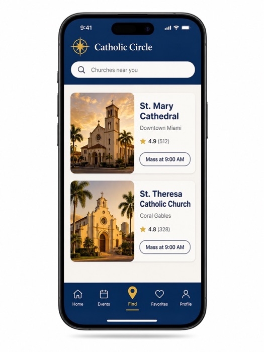 Catholic Circle app preview